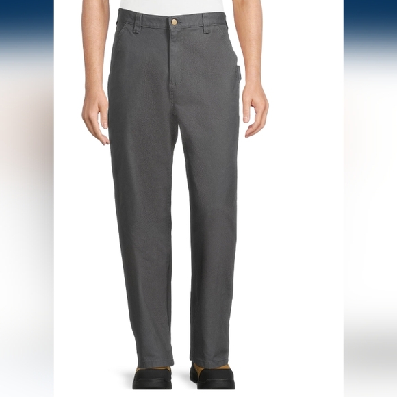 Men's Relaxed Fit Carpenter Pants Various Sizes    NWT   Charcoal Grey - Picture 1 of 12